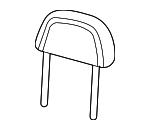 4C5Z78611A08BAA - Body: Headrest for Lincoln: Aviator Image