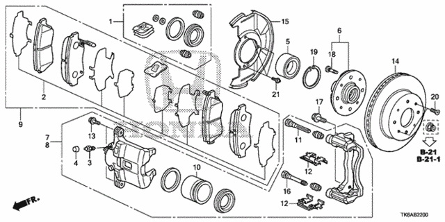Front Brake (KA) (KC) for 2013 Honda Fit #0