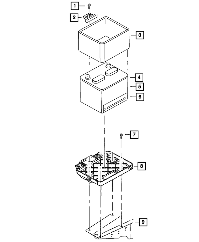 BL26R001AA - Electrical: Storage Battery, Latin America, South Africa for Mopar Image