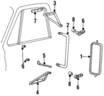 12388668 - : Mirror Gasket for Chevrolet: C/K Pickup, R10, R20, R2500, R30, R3500, V10, V20, V30, V3500 | GMC: C1500 Pickup, C2500 Pickup, C3500 Pickup, K1500 Pickup, K2500 Pickup, K3500 Pickup, R1500 Pickup, R2500 Pickup, R3500 Pickup, V1500, V2500, V3500 Image