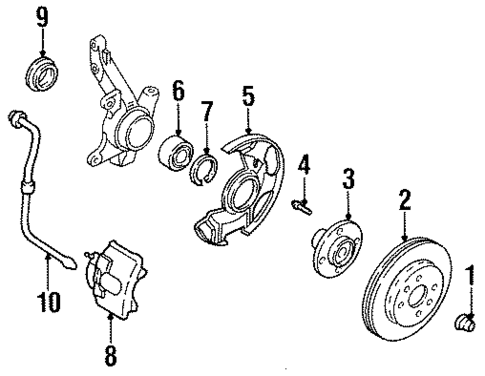 Front Brakes for 1994 Kia Sephia #0
