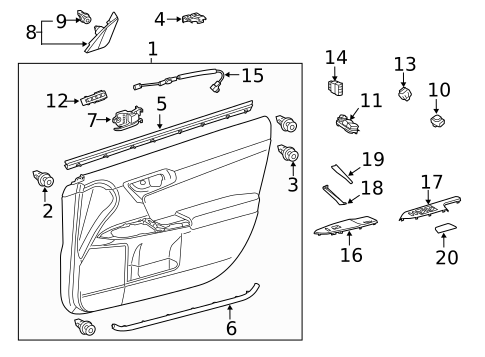Mirrors for 2016 Lexus CT200h #1