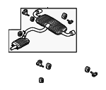 8J0253181AJ - : Rear Muffler for Audi: TT RS Quattro Image