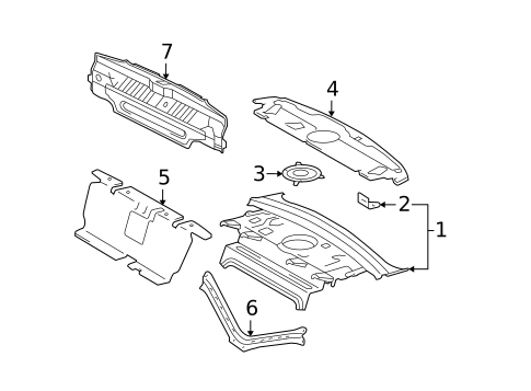 Rear Body for 2005 Toyota Avalon #0