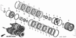 22530PGF003 - Transmission - Automatic: PISTON, CLUTCH for Honda Image