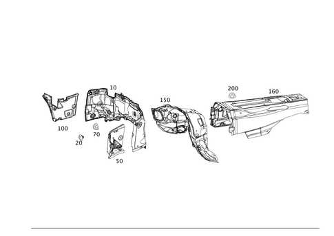 Damping in Engine Compartment for 2006 Mercedes-Benz E350 #0