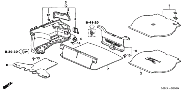 Trunk Lining for 2006 Acura RSX #0