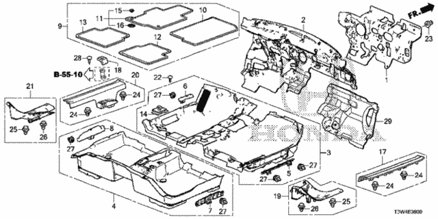 Floor Mat (1) for 2015 Honda Accord #0