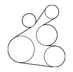 9091602609 - : 2016-2018 Toyota - Serpentine Belt for Scion: iM | Toyota: Corolla iM Image