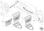 51417116053 - Retrofitting / Conversion / Accessories: Decorative Strip, Door Front Left for BMW Image