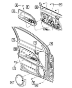 1CB01DK7AB - : Power Mirror Bezel, Left for Mopar Image