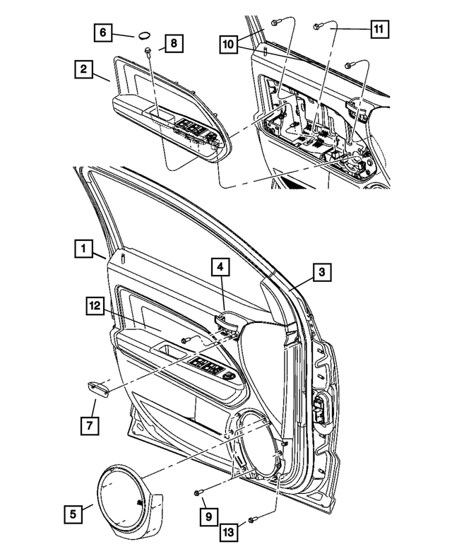 « 1AW72DKAAB –  : Haut-parleur Grille, Côté Droit pour Mopar Image »