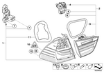 63217289435 - Lighting: Rear Light in the Side Panel, Left for BMW Image