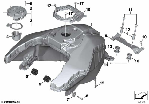 Fuel Container with Filler Pipe for 2021 BMW-Motorrad F 900 XR #0