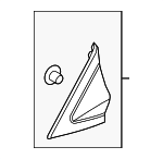 86190S1100 - Body: Upper Molding for Hyundai: Santa Fe Image