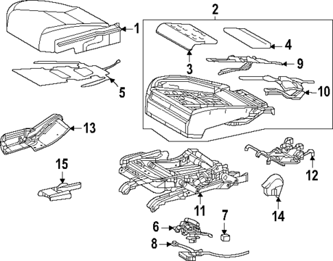 Second Row Seats for 2020 Lexus ES300h #0