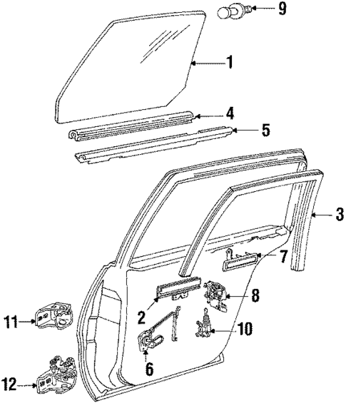 Rear Door for 1987 Buick Skylark #0