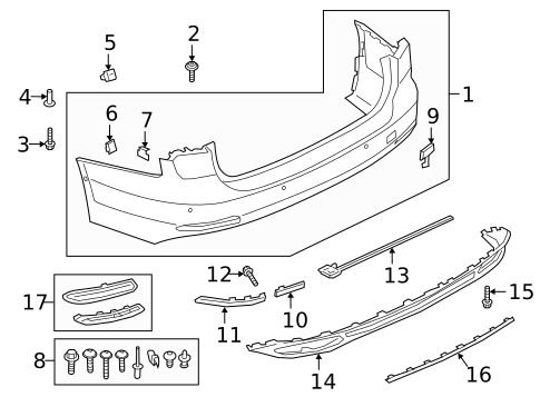 Bumper & Components - Rear for 2022 Audi A6 Quattro #2