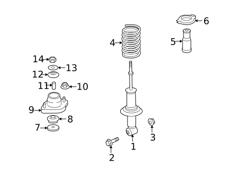 Struts & Components for 2009 Mitsubishi Lancer #3