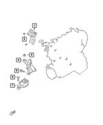 68324633AA - 1.4L Turbo; Engine: Engine Mount Bracket for Mopar Image