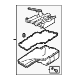 6L103598R - Engine: Lower Oil Pan for Audi: A4, A4 allroad, A4 Quattro, A5 Quattro, A5 Sportback, A6 Quattro, A7 Sportback, Q5, Q5 PHEV, Q5 Sportback, Q7 Image
