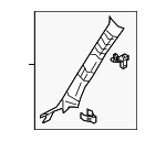 62211WB001 - Body: Windshield Pillar Trim for Toyota Image
