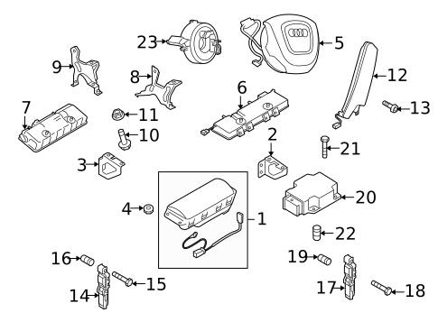 Air Bag Components for 2010 Audi R8 #0
