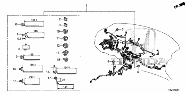 Wire Harness (2) for 2014 Honda Accord #0