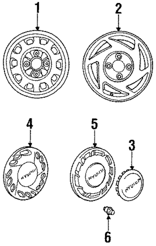 5296023400 - : Wheel Cover for Hyundai: Scoupe Image