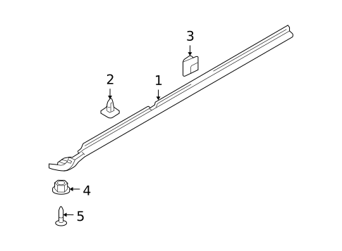 Exterior Trim - Pillars for 2010 Hyundai Azera #0