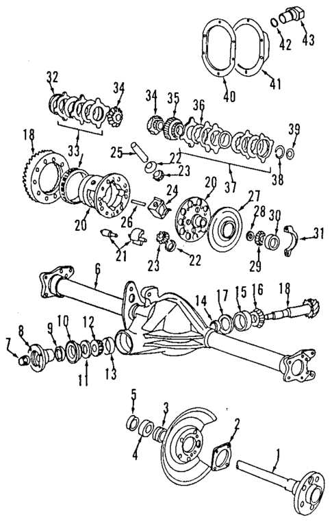 Rear Axle for 1995 Volvo 940 #0