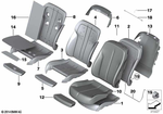 52101945543 - Seats: Clamp for BMW Image