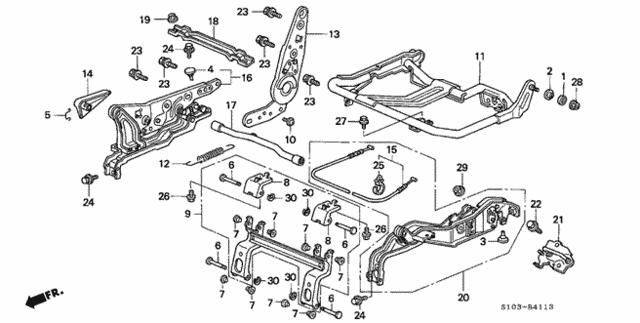 Rear Seat Components (R.) (2) for 2001 Honda CR-V #0