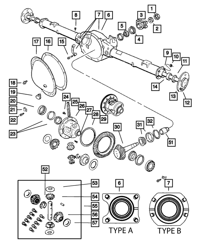 6028041 - Rear Axle: Pinion Yoke Nut for Mopar Image