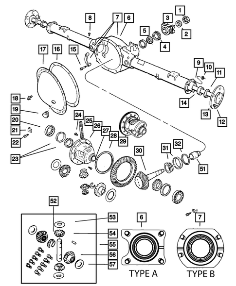 Differential and Housing for 2006 Dodge Ram 1500 #0