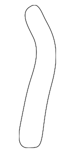 1J0877231A - Body: Drain Hose for Volkswagen: Golf, Jetta Image