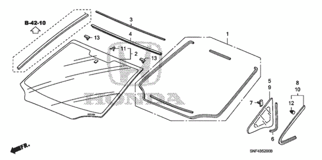 Front Windshield for 2007 Honda Civic #0