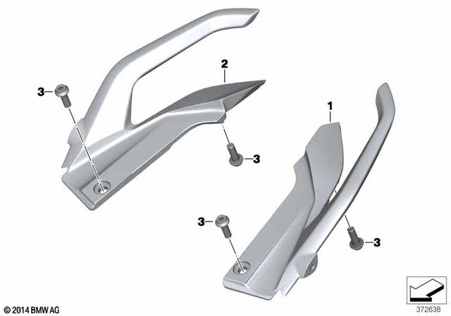 46548533761 - : Grab Handle, Left for BMW-Motorrad Image
