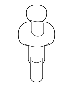 8615737000 - Body: Bumper Cover Fastener for Kia: Amanti, EV9, Forte, Forte5, K900, Optima, Sorento Image