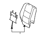 7107348510B0 - Body: Seat Back Cover for Toyota: Highlander Image