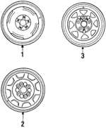 E7TZ1015A - Suspension: Wheel for Ford: Bronco, F-150, F-250, F-350, F-Super Duty Image