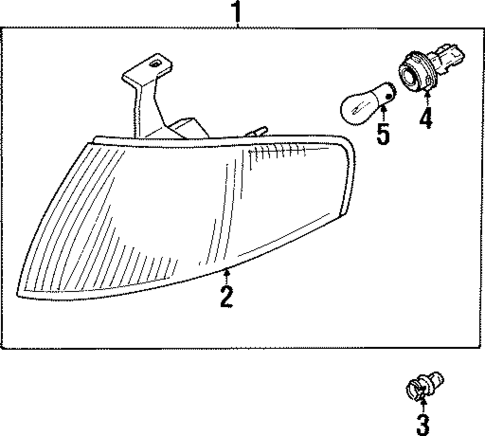 Park & Signal Lamps for 1997 Mazda Protege #0