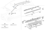 1666980854 - Trim and Lining: Trim, Longitudinal Member for Mercedes-Benz Image