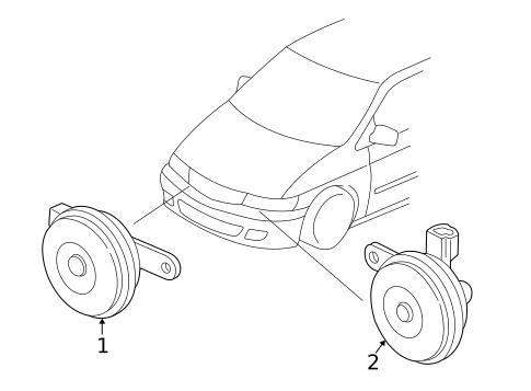 Horn for 2003 Honda Odyssey #0