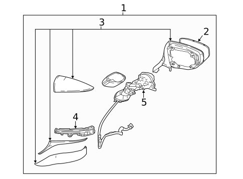 Outside Mirrors for 2022 Lexus LC500 #0