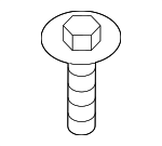 7146986938 - Body: License Bracket Screw for BMW Image