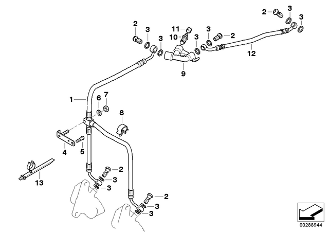 34327670769 - : Stahlflex Brake Hose for BMW-Motorrad Image