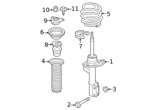 Struts & Components for 2019 Smart EQ fortwo #0