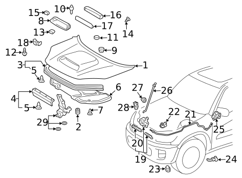 Door & Components for 2003 Toyota RAV4 #3
