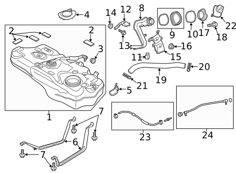 Fuel System Components for 2021 Mazda CX-3 #1